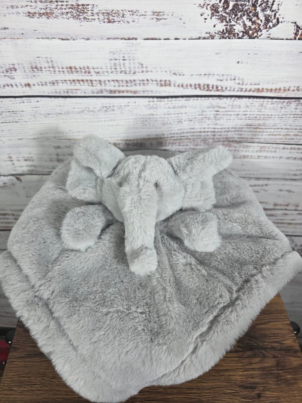 Elephant Baby Lovey Security Super Soft Plush Gray S.L. Home Fashions